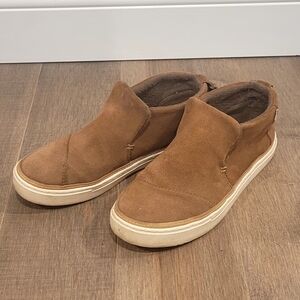 Toms Brown Suede Slip-On Shoes
